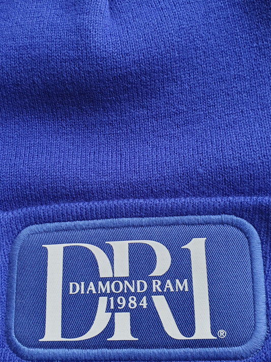 DR1® Beanie Winter Muts - Royal Blue & White