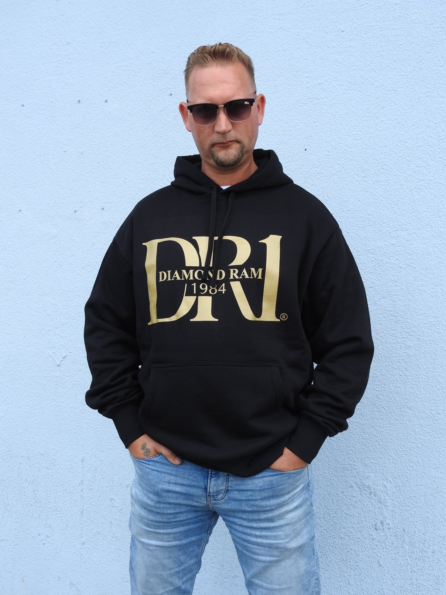 DR1® - Oversized Hoodie Black & Gold