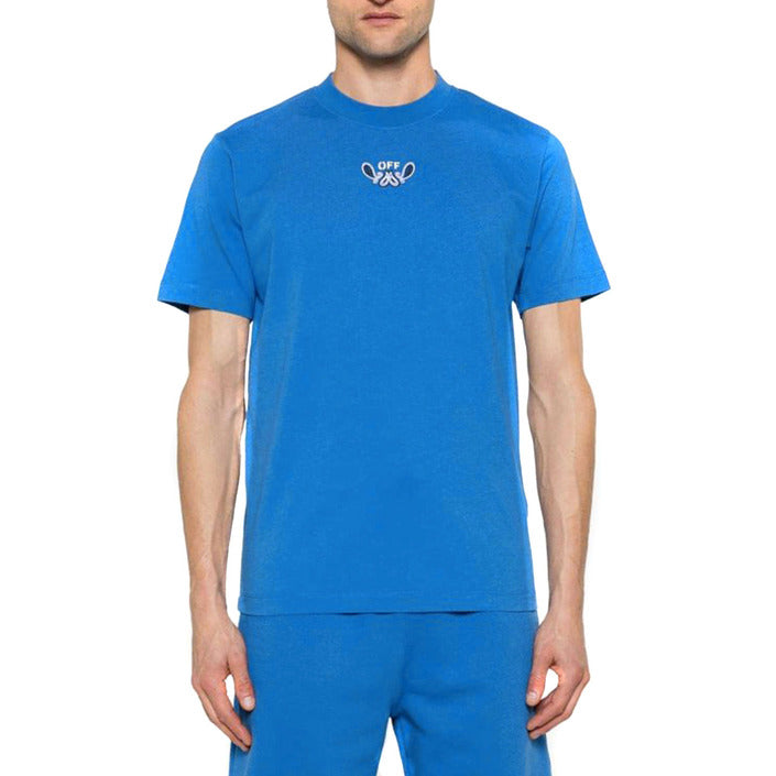 Offwhite - Lichtblauw Bandana T-shirt Exclusief