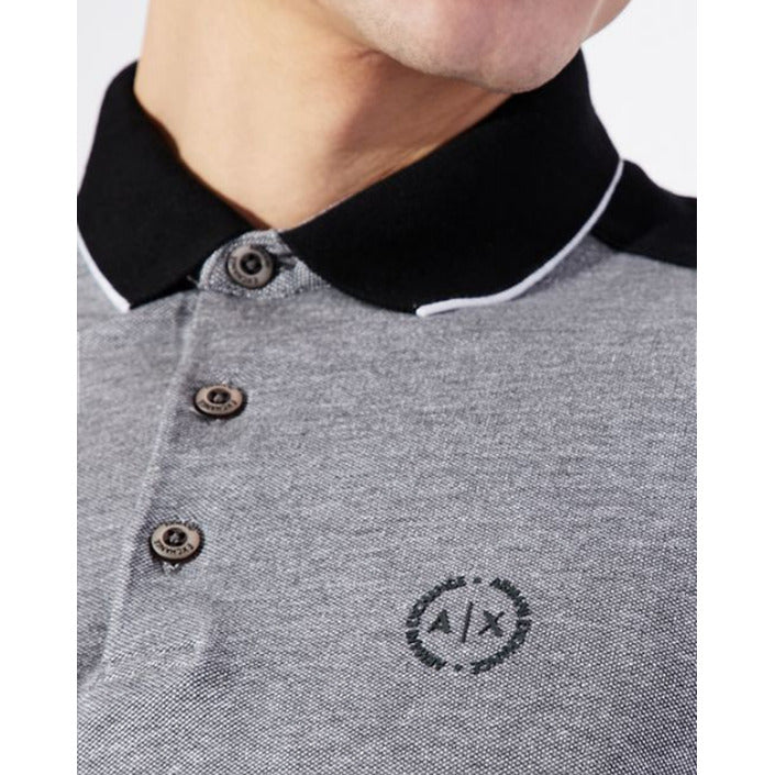 Armani Exchange - Poloshirt Heren Grijs-Zwart