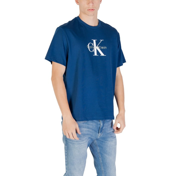 Calvin Klein Jeans - T-shirt Heren met logo Blauw, Rood, Wit