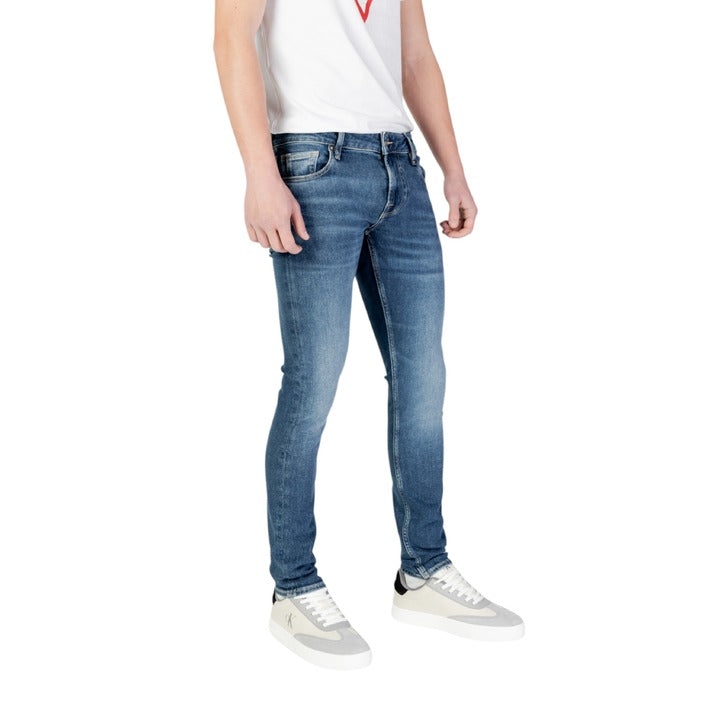 Guess - Slim Fit Jeans met Gesleten look Heren