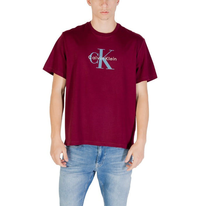 Calvin Klein Jeans - T-shirt Heren met logo Blauw, Rood, Wit