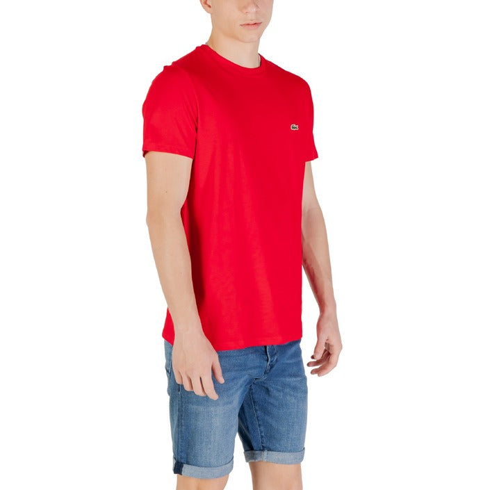 Lacoste - T-shirt Heren Rood & Blauw met logo