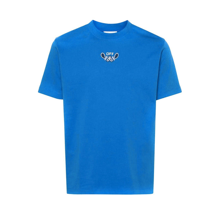 Offwhite - Lichtblauw Bandana T-shirt Exclusief