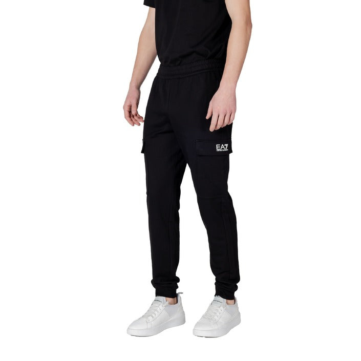 Ea7 - Zwarte Cargo Jogger voor Heren