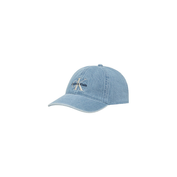 Calvin Klein Cap - Lichtblauw Denim look 100% Biologisch Katoen
