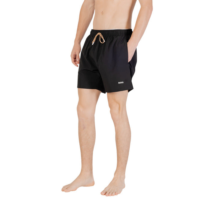 BOSS Swimwear - Designer Zwembroek met Oranje Details