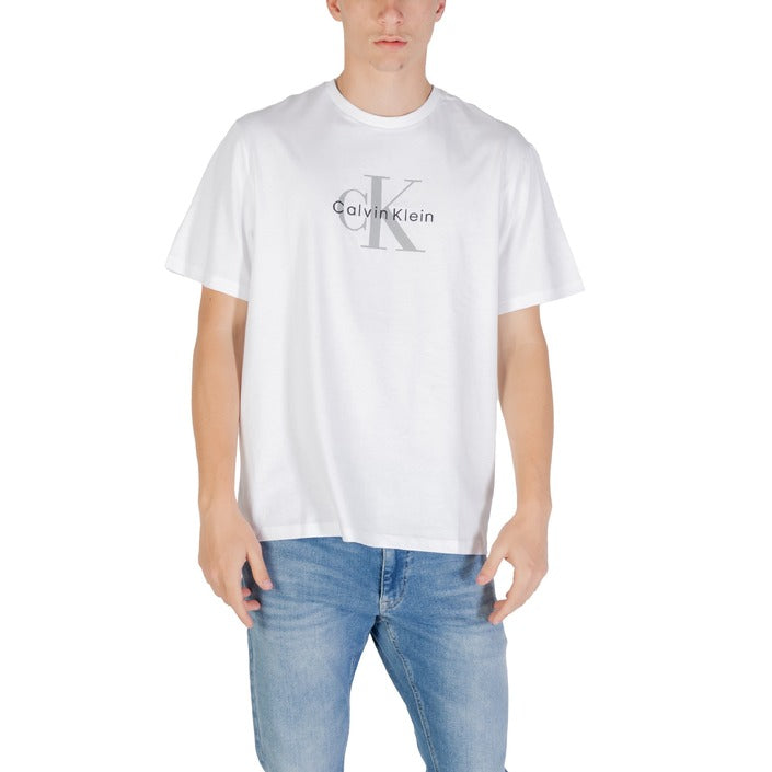 Calvin Klein Jeans - T-shirt Heren met logo Blauw, Rood, Wit