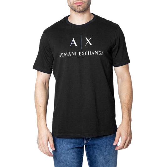 Armani Exchange - T-shirt Heren Zwart met logo
