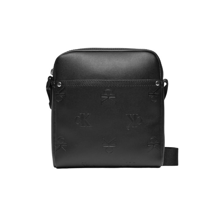 Calvin Klein - Schoudertas Zwart met All-over CK-Logo