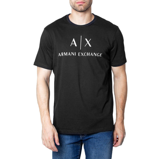 Armani Exchange - T-shirt Heren Zwart met logo
